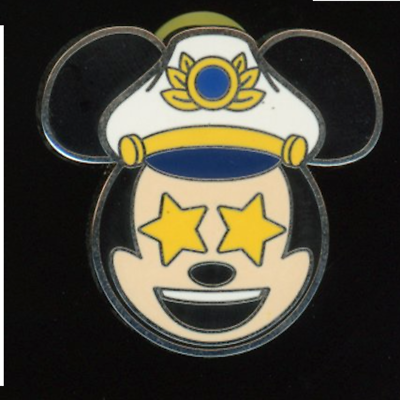 DCL Cruise Line Captain Mickey Emoji Disney Pin | eBay