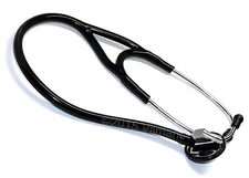 Professional Cardiology Stethoscope Black, by Vilmark, 1a Life Limited Warranty
