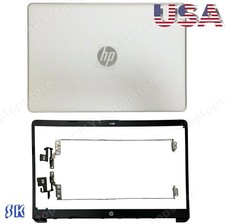 New HP 15-DW 15s-DY 15s-DU LCD Back Cover Case Front Bezel L52012-001 Hinges