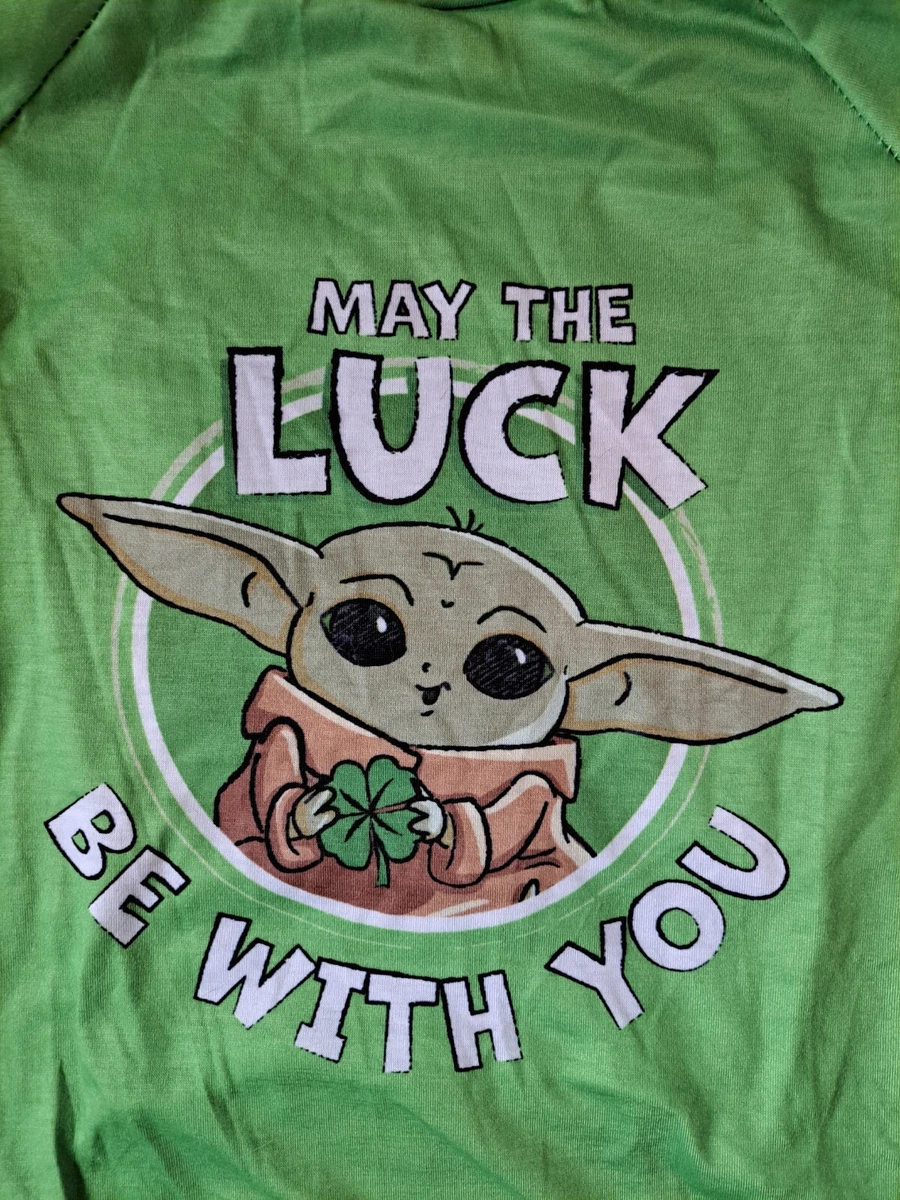 Star Wars Grogu Baby Yoda St. Patrick s Day Shamrock Dog Shirt