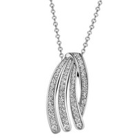 Goldmaid Damen Collier 925 Sterlingsilber 60 Zirkonia Weiß Neu