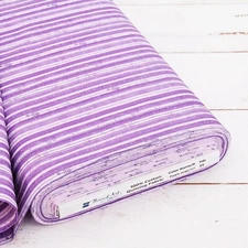 Threadart Cotton Quilting Fabric By The Yard - Vintage - Purple Stripe