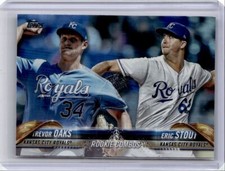 2018 Topps Update Rainbow Foil Trevor Oaks/Eric Stout RC Kansas City Royals