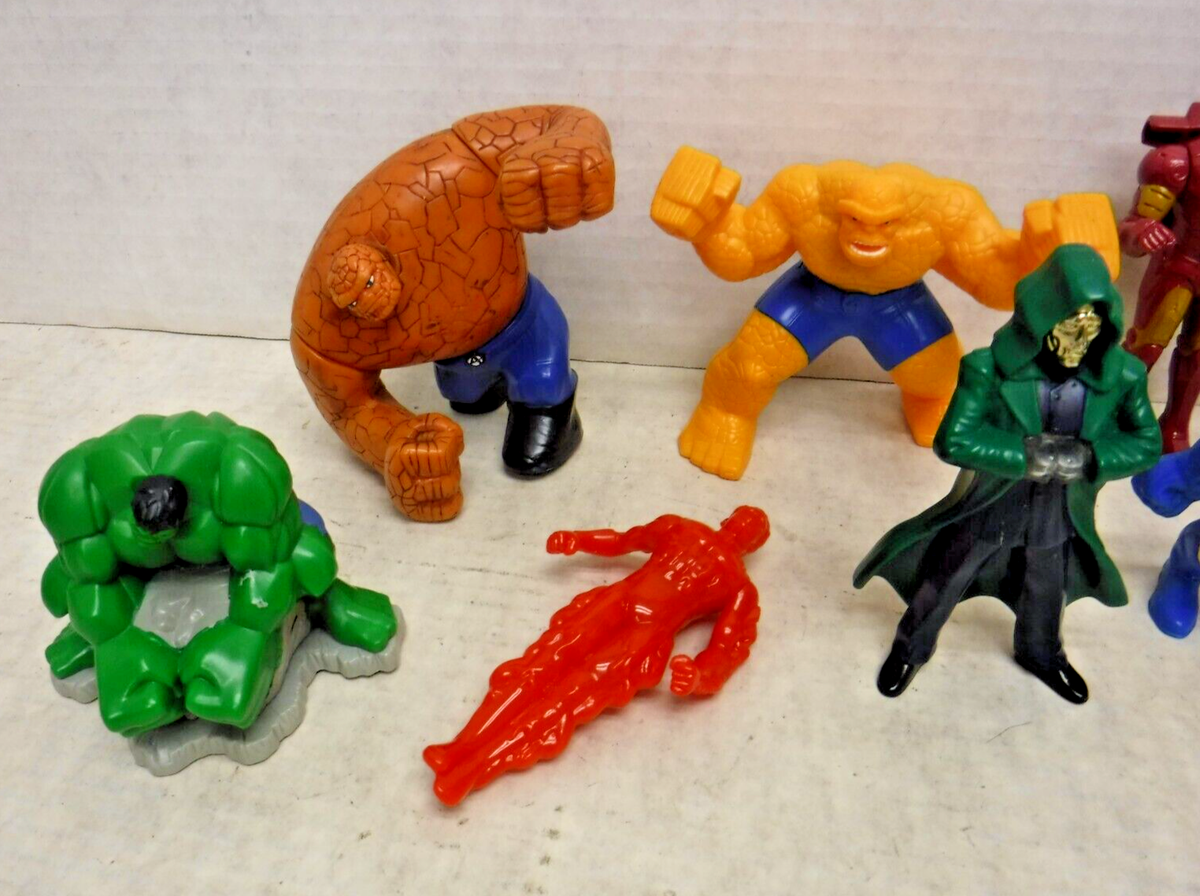 Fantastic Four, Iron Man Marvel McDonald's/Burger King Toy Lot Fantastic Four, Iron Man Marvel McDonald's/Burger King Toy Lot