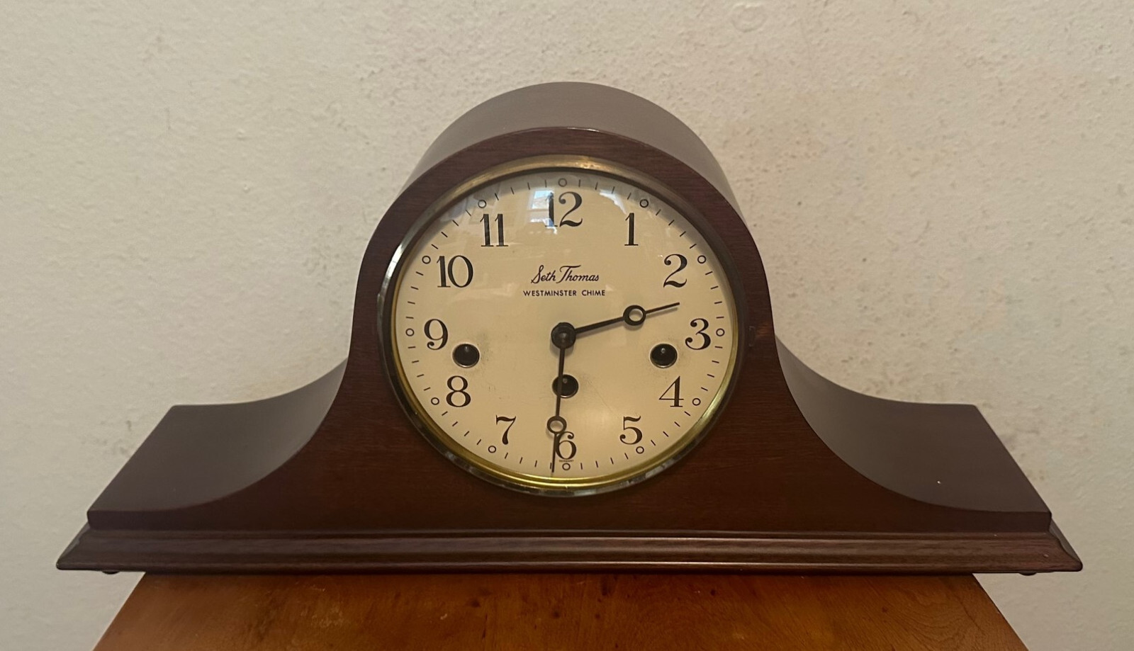 Vintage SETH THOMAS Woodbury 8Day Westminster Chime Mantle Mantel