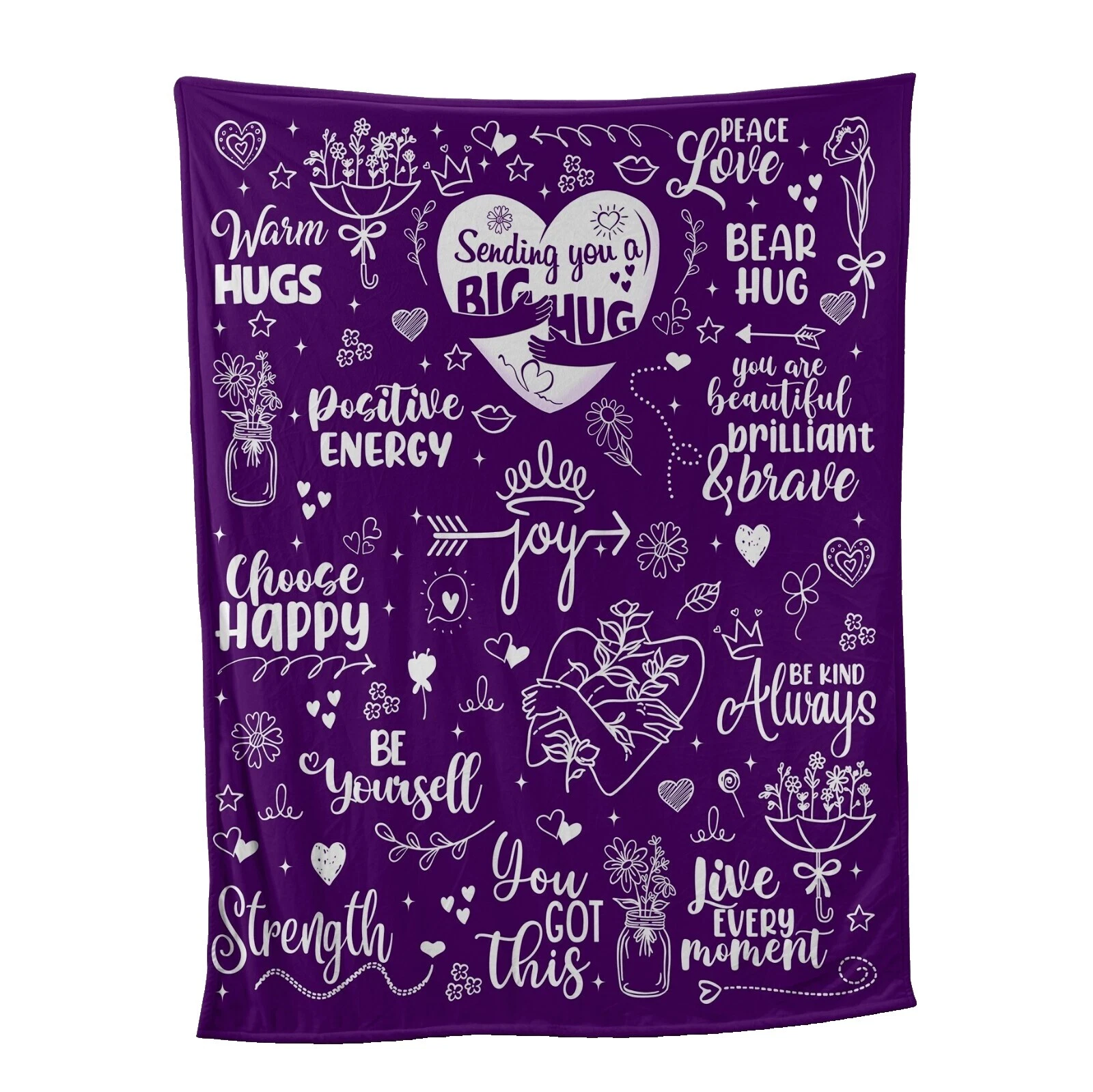 Cobijas y mantas abstracto Blanco Polar