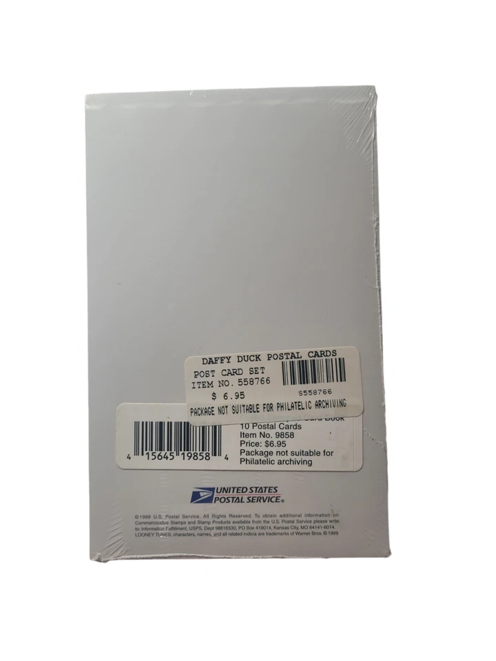 2 Packs Ready to Mail Postal Stamped Cards Daffy Duck + Bugs Bunny USPS 90's - Image 4 of 4