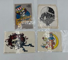 Vintage Grateful Dead Psychedelic Hippy Art Window Sticker Decal Bundle Lot 4pc.