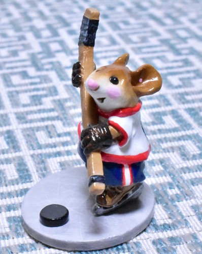 Wee Forest Folk MS-20 Phil Mouseposito Slapshot EE. UU. Patriótico ESPECIAL Hockey WFF - Imagen 5 de 12