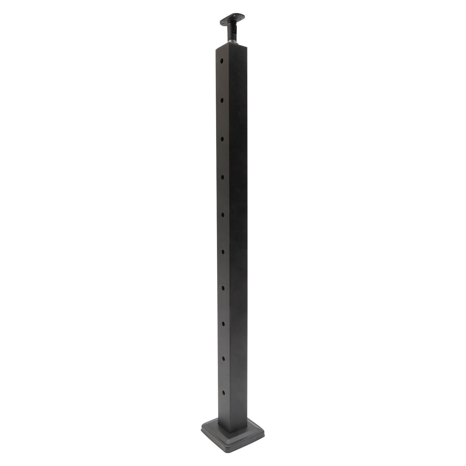 Cable Railing Post 36"x2"x2"  Deck Railing Horizontal Drilling Angle Black