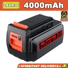 40V For Black and Decker 40 Volt Max Lithium 4AH Battery LBX2040 LBXR36 LST136