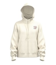 NWT VICTORIA'S SECRET PINK Ivy Fleece Campus Full Zip Hoodie White Shell L