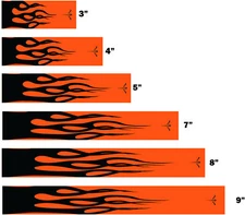 White Water Archery Flames Hot Rod Fluorescent Neon Orange Arrow Wraps 15 Pc