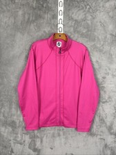 FootJoy Women's Full Zip Athletic Jacket Bright Pink Size Large