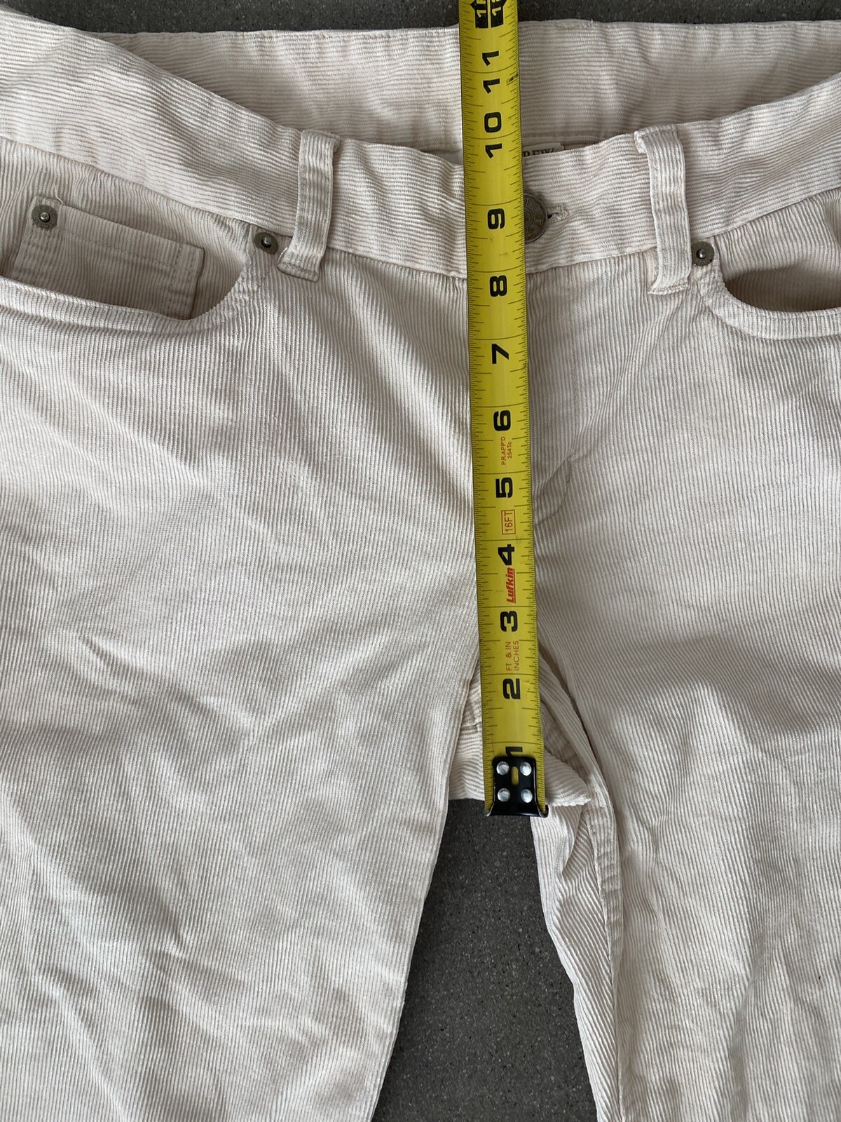 J.Crew favorite fit Ivory corduroys men's 31 S eBay