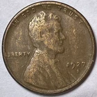 1927-S Lincoln Wheat Cent Extremely Fine XF Coin #9657