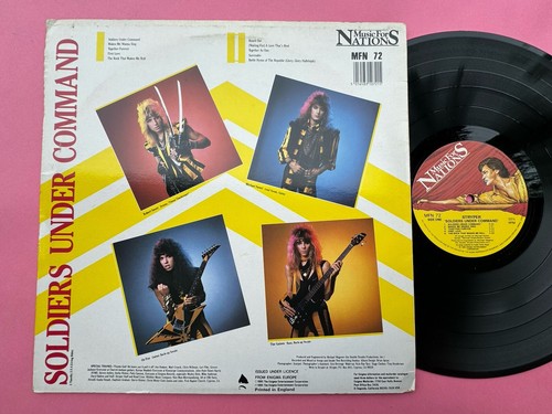 Stryper – Soldiers Under Command LP VINYL 1985, Hard Rock, Heavy Metal. NM WAX - Picture 2 of 4