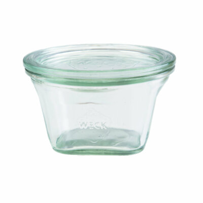 6 Weck Quadrogläser 290ml mit Deckel RR100 768 Einkochglas Glas 9505768903