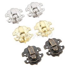 Jewelry Box Padlock 30*30mm Wooden Case Locked Hasp Buckle Clasps Hardware 10Pcs