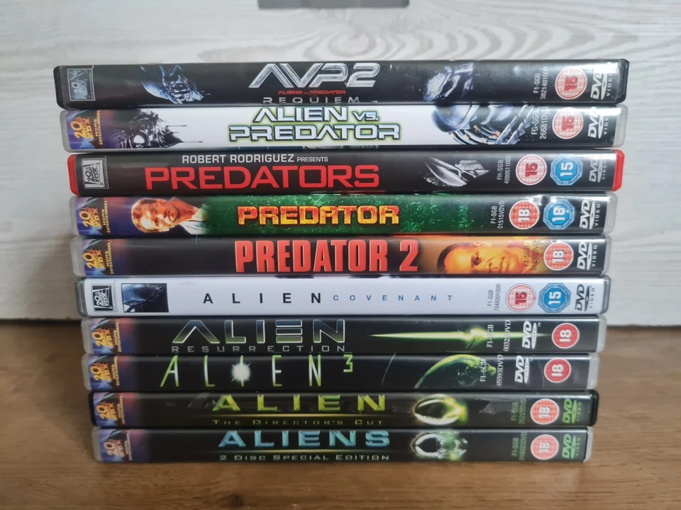 Alien 1-5 Predator 1-3 Alien Vs Predator (DVD, 2017) {Sci-fi Bundle} [Region 2]  - Image 2 of 4