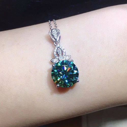 Gorgeous Wedding 925 Silver Plated Necklace Pendant Women Cubic Zircon Jewelry - Picture 23 of 39