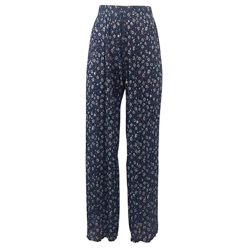 Ladies Palazzo Trousers Womens Wide Leg Flared Pants Summer Light Floral NEW - Picture 5 of 8