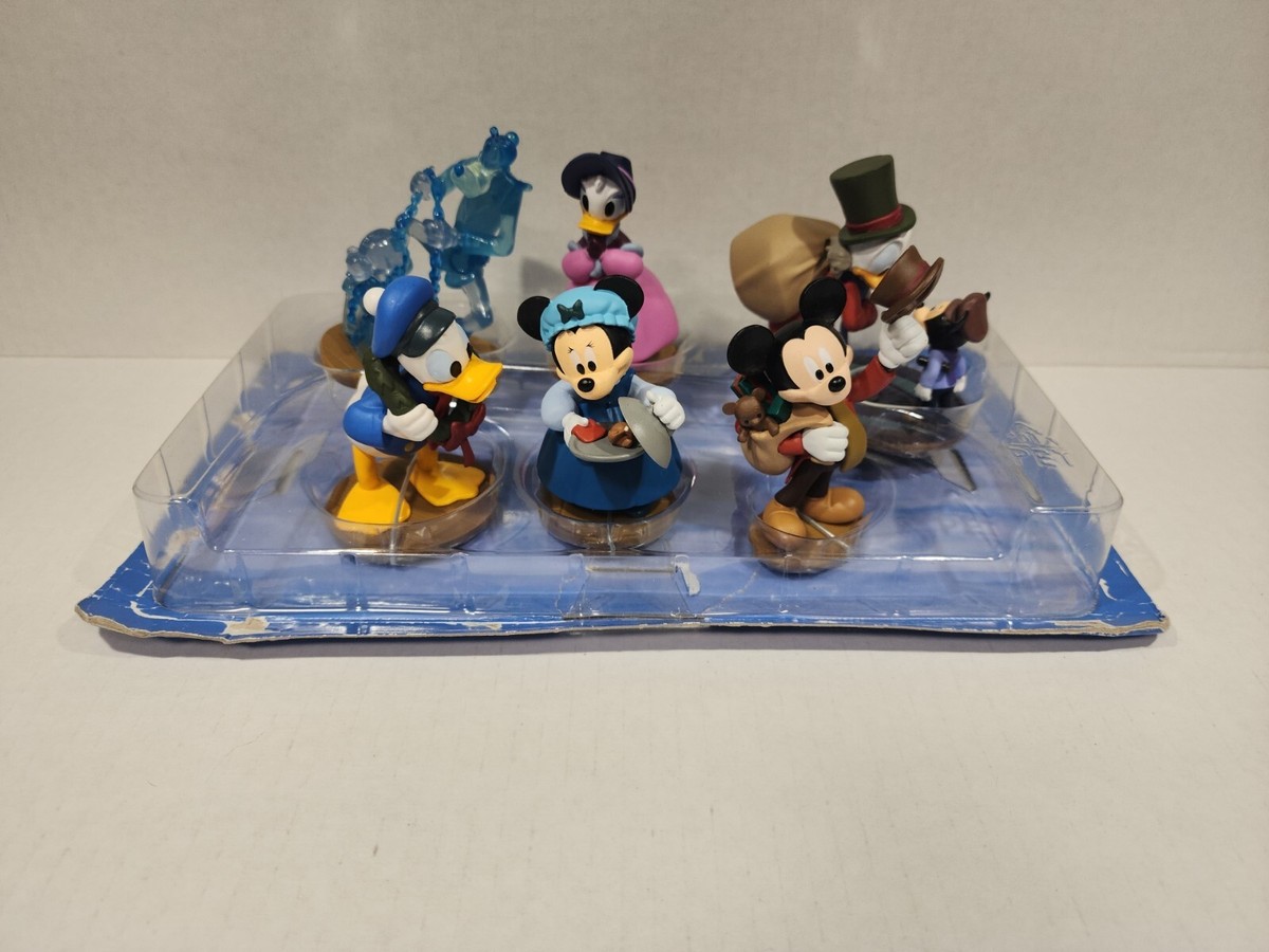 Disney Store Mickey's Christmas Carol PVC Figures Play Set Of 6