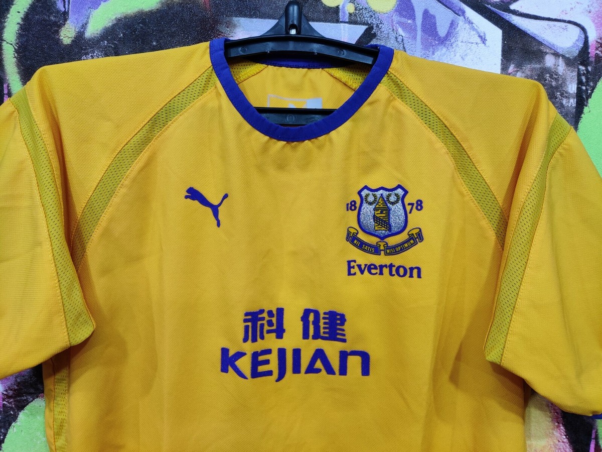 Everton 2003 2004 Away Shirt 125th Anniversary Football Soccer