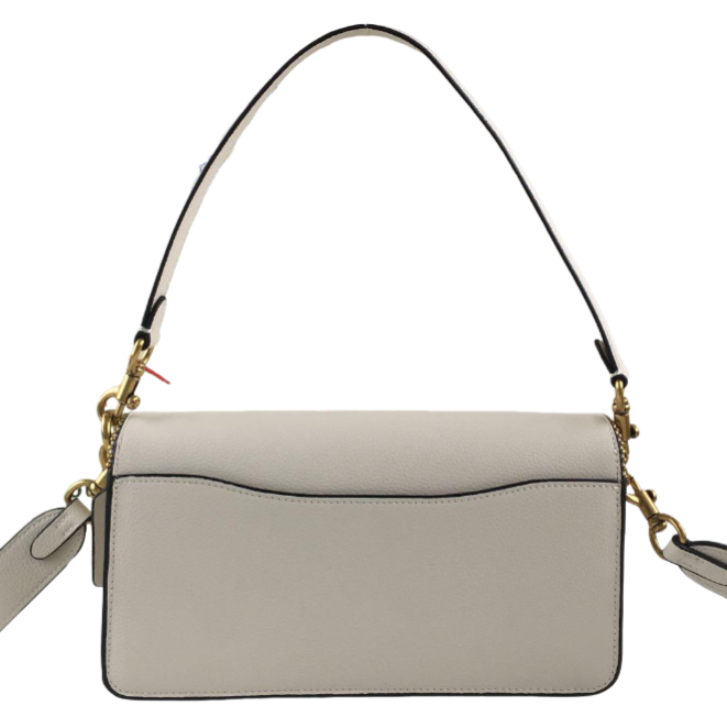COACH Tabby 26 Shoulder Bag Crossbody White Brass Leather MINT | eBay