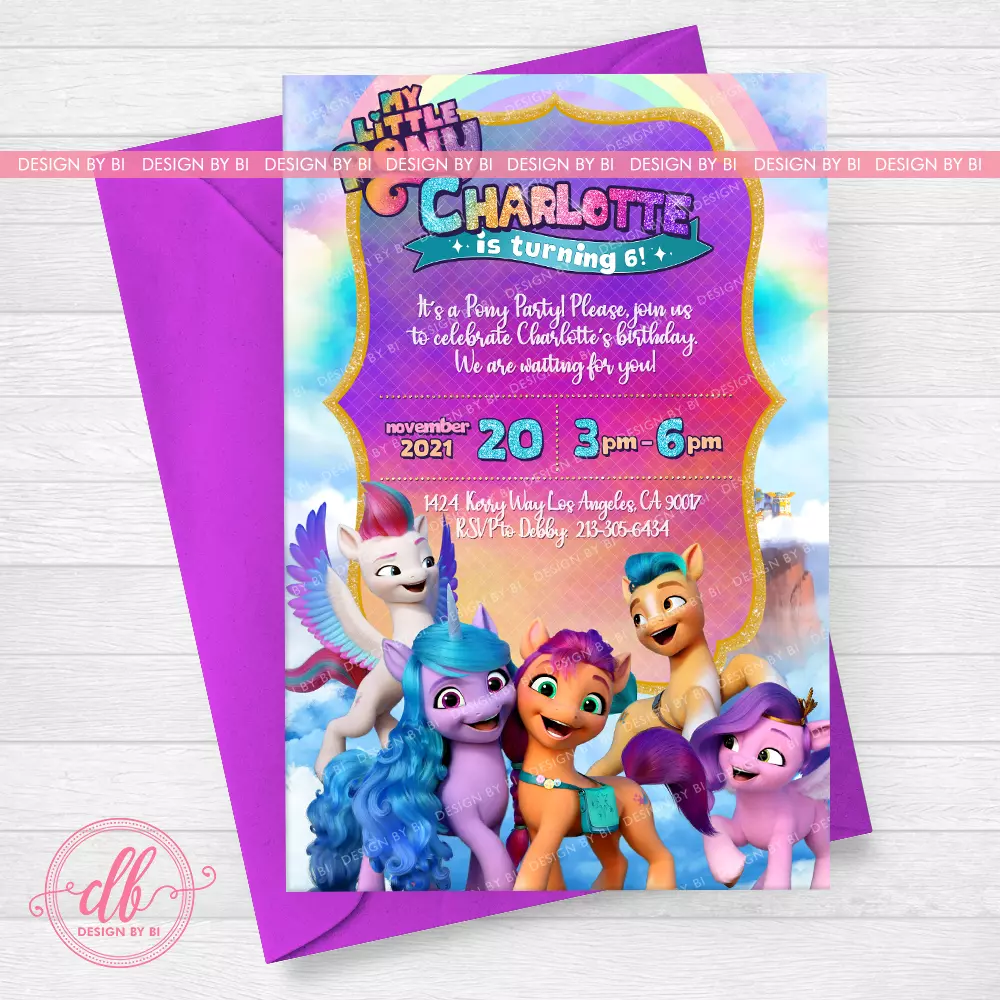 My little pony a new generation 2021 - Character names | Greeting Card