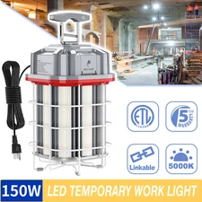 150W Linkable LED Temporary Work Light Hanging Construction Jobsite Light 5000K