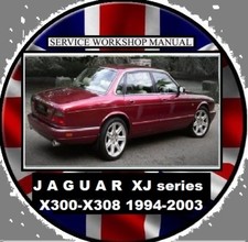 JAGUAR XJ6 XJ8 XJR X300 X308 1994-2003 SERVICE REPAIR & ELECTRICAL MANUAL CD