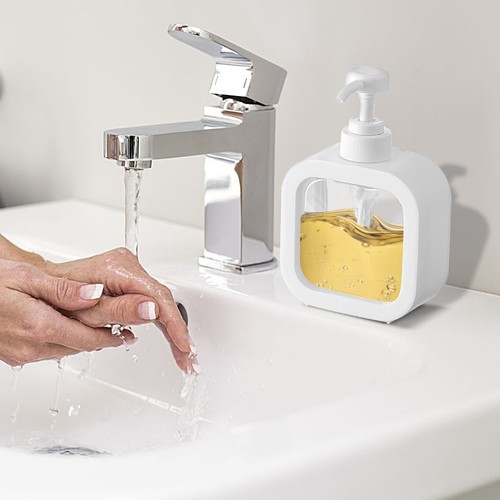 Soap Dispenser Pump Refillable Liquid Lotion Empty Bottle Plastic 300/500ml - Picture 5 of 11
