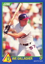 Dave Gallagher 1989 Score Rising Stars Rookie Baseball card #96 Chi White Sox. rookie card picture