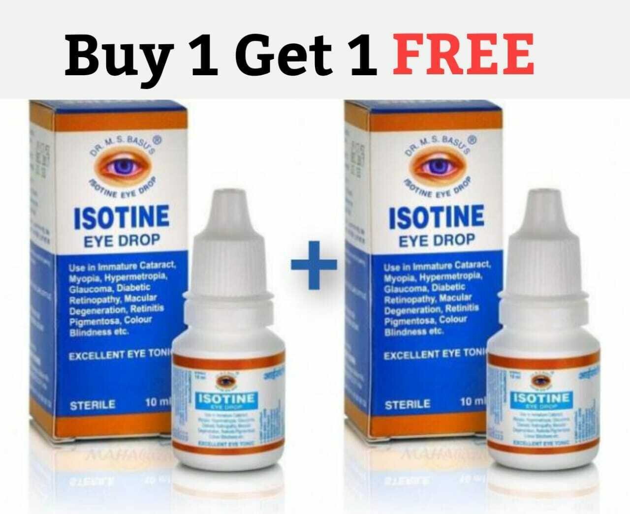 Eye DROPS Isotine OFFICIAL USA Cataract Care NonCarnosine EXP
