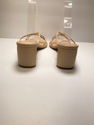 BP Women's Beige Stappy Heeled Sandal Sz 10 - Picture 5 of 5