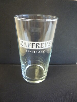  VINTAGE CAFFREY'S IRISH ALE / BIER / GRÖSSERES GERADES PINT GLAS 