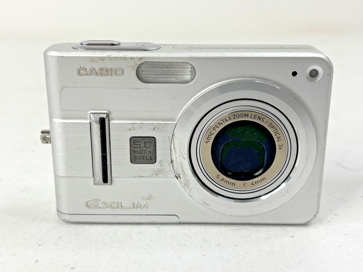 デジタルカメラ CASIO EX-Z57#795 Casio Digital Camera Exilim EX-Z57 5.0MP Silver - Tested | eBay