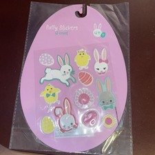Puffy Easter Stickers 12 Count For Crafting New Sealed Package