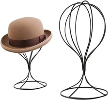 Metal Wig Stand Holder, 12.6inch Stable Sturdy Wig Head Display, Durable Hat ...