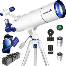Telescope for Adults High Powered, 90mm Aperture 550mm Portable Refractor