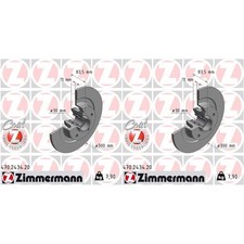 2x ZIMMERMANN 300mm BREMSSCHEIBEN HINTEN passend für RENAULT LAGUNA LATITUDE | 4