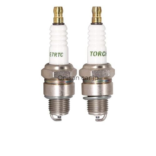 Two TORCH E7RTC spark plugs replace NGK 6422 BPR7HS spark plugs Champion