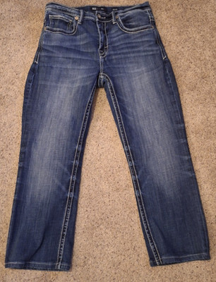 BKE Henry Mens Jeans 32x25(tagged 33x34 altered to 25'' inseam) Straight Stretch