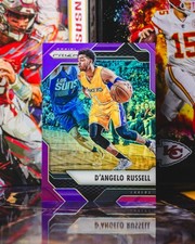 2016-17 Panini Prizm #132 D'Angelo Russell Purple Prizm /75