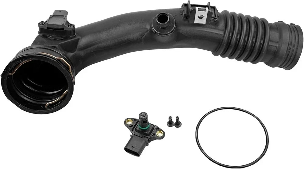 Air Intake Hose Pipe with Sensor for BMW 535i 640i 740i X5 X6 Turbo Replacement