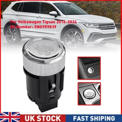 For VW Tiguan 2016-2024 5NG959839 Start Engine Stop Button Ignition Switch Uk - Image 1 of 4