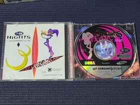 Samsung Saturn Sega Nights Into Dreams Retro Game Box Set Korea Version Console