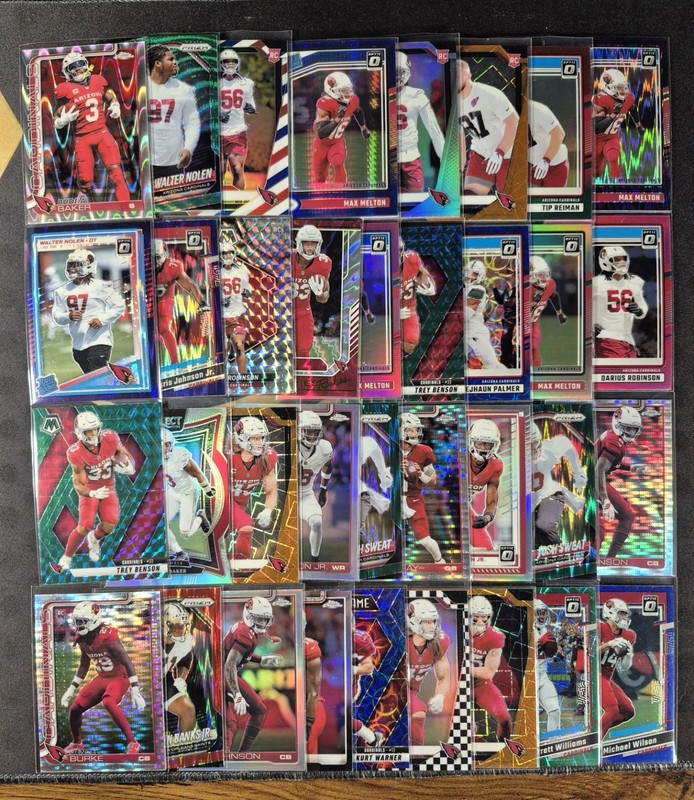 Arizona Cards Lot Of 76 Parallel/ Rc/inserts