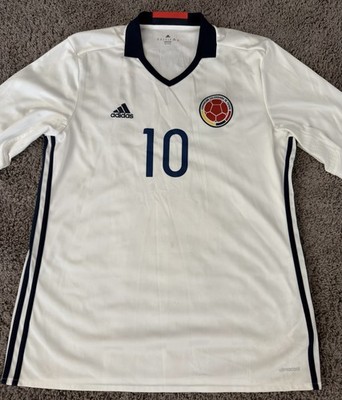 Adidas Colombia James #10 Home Long Sleeve Soccer Jersey XL AC2838